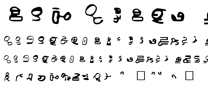 ID4 Alien Script font